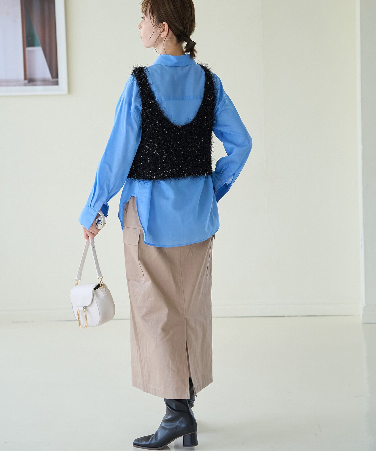 Rope&rsquo;Picnic「ラメフェザージレ/2WAY・リンクコーデ」|ベスト・ジレ|