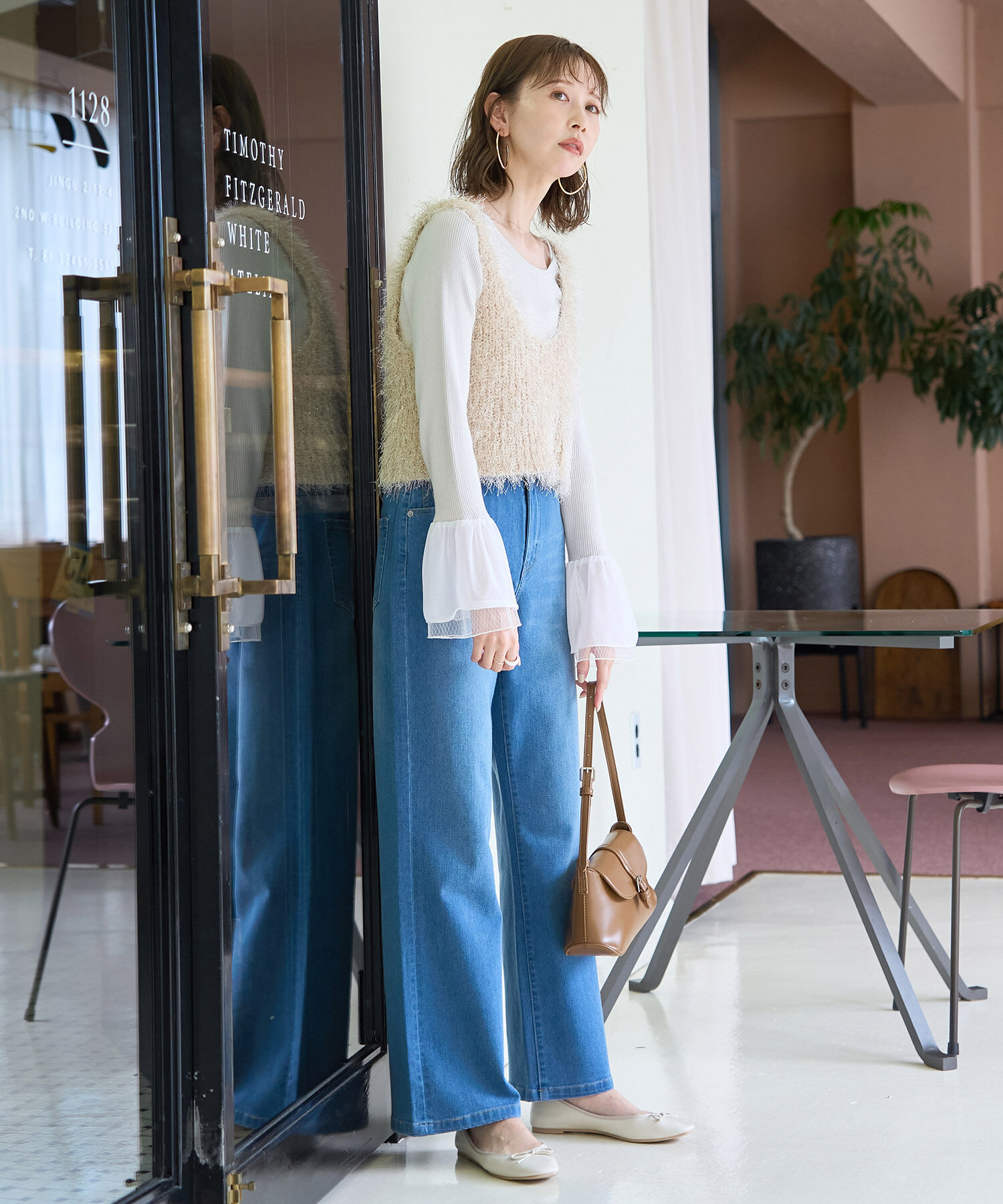 Rope&rsquo;Picnic「ラメフェザージレ/2WAY・リンクコーデ」|ベスト・ジレ|