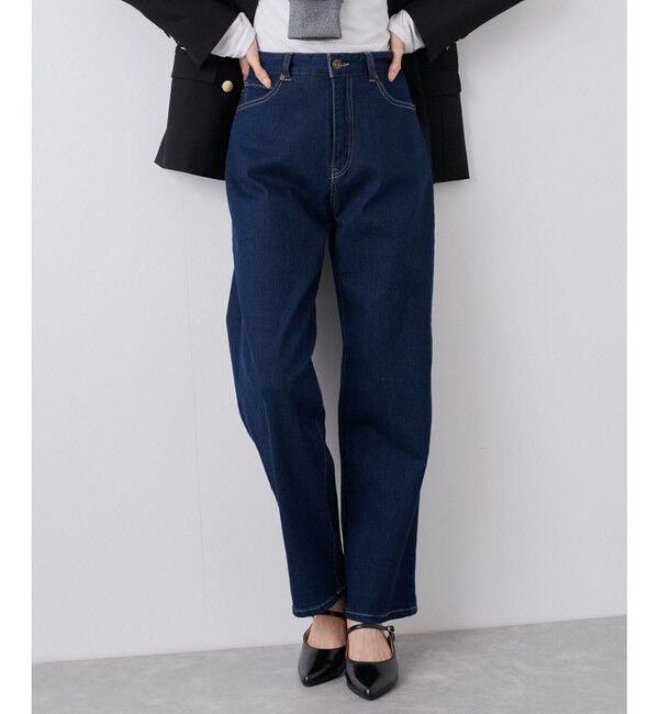 Rope&rsquo;Picnic「【ウエスト革命デニム】ウエストシェイプストレートデニムパンツ」|デニム|