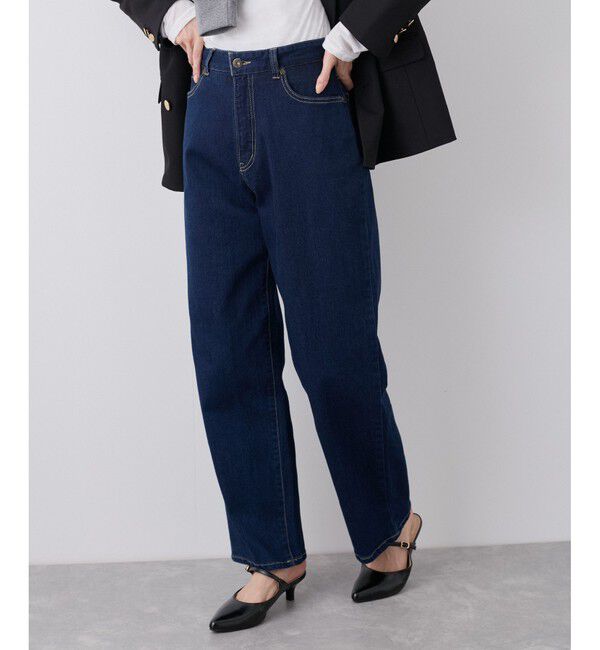 Rope&rsquo;Picnic「【ウエスト革命デニム】ウエストシェイプストレートデニムパンツ」|デニム|