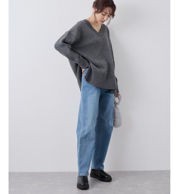 Rope&rsquo;Picnic「【ウエスト革命デニム】ウエストシェイプストレートデニムパンツ」|デニム|