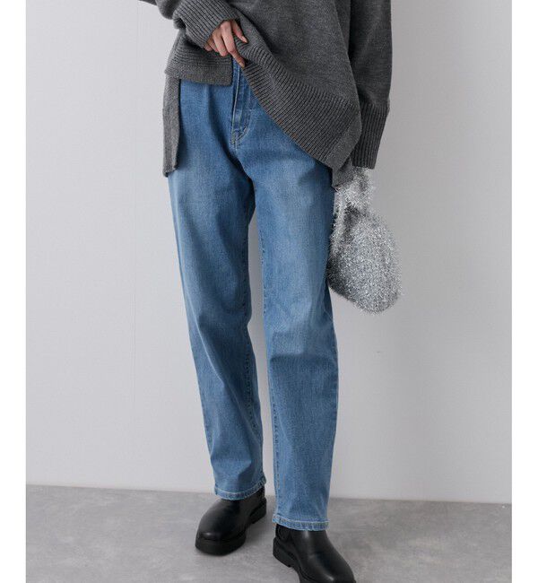 Rope&rsquo;Picnic「【ウエスト革命デニム】ウエストシェイプストレートデニムパンツ」|デニム|