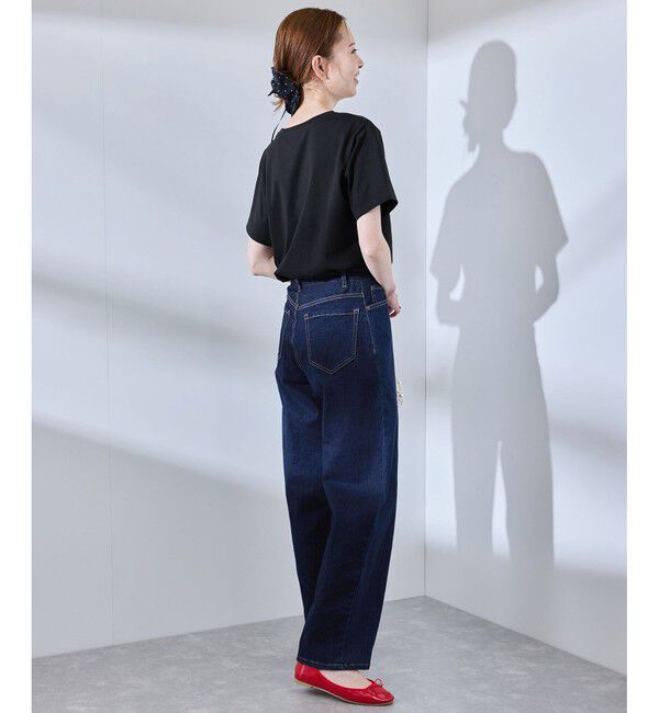 Rope&rsquo;Picnic「【ウエスト革命デニム】ウエストシェイプストレートデニムパンツ」|デニム|