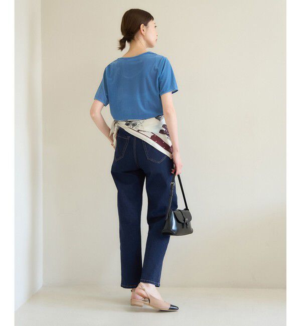 Rope&rsquo;Picnic「【ウエスト革命デニム】ウエストシェイプストレートデニムパンツ」|デニム|