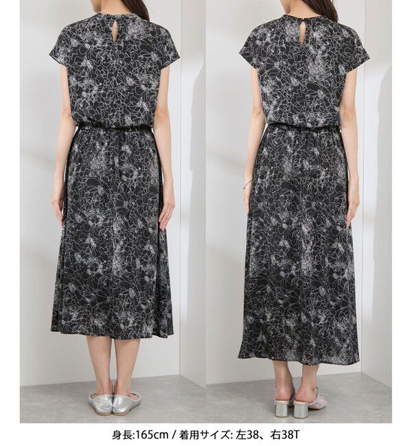 Rope&rsquo;Picnic「【WEB限定サイズ】着丈が選べるアソート総柄ワンピース」|ワンピース|