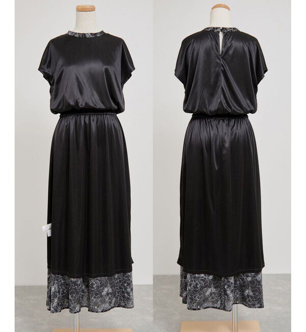 Rope&rsquo;Picnic「【WEB限定サイズ】着丈が選べるアソート総柄ワンピース」|ワンピース|