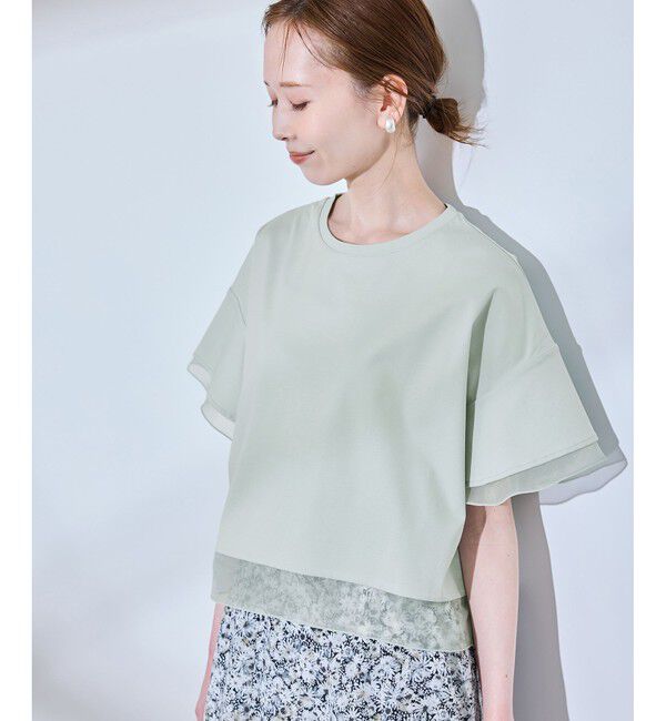 Rope&rsquo;Picnic「【UVカット・接触冷感】着丈が選べる70シルケットシアードッキングトップス」|Tシャツ・カットソー|