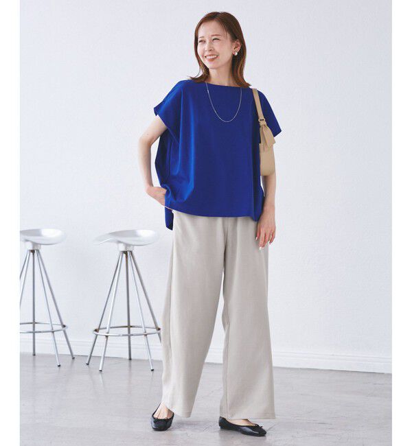 Rope&rsquo;Picnic「【吸水速乾・防シワ】エフォートレスリラックスイージーワイドパンツ」|チノ|