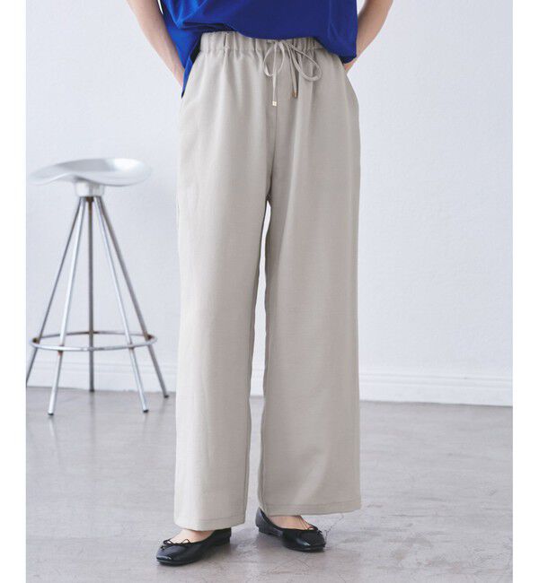 Rope&rsquo;Picnic「【吸水速乾・防シワ】エフォートレスリラックスイージーワイドパンツ」|チノ|