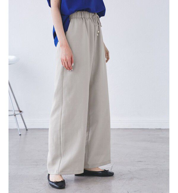 Rope&rsquo;Picnic「【吸水速乾・防シワ】エフォートレスリラックスイージーワイドパンツ」|チノ|