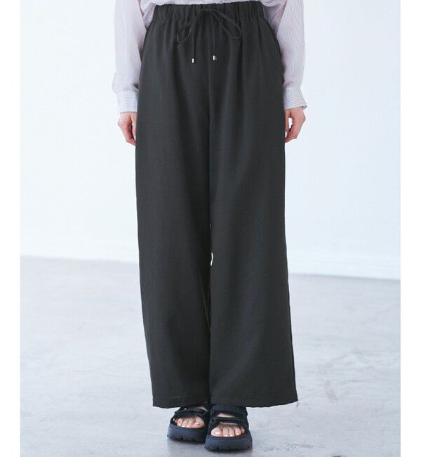 Rope&rsquo;Picnic「【吸水速乾・防シワ】エフォートレスリラックスイージーワイドパンツ」|チノ|
