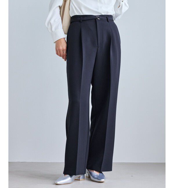 Rope&rsquo;Picnic「【WEB限定カラー】360&deg;ウルトラストレッチ ワイドパンツ/花粉ガード・セットアップ対応」|チノ|