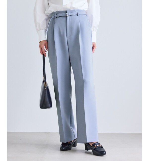 Rope&rsquo;Picnic「【WEB限定カラー】360&deg;ウルトラストレッチ ワイドパンツ/花粉ガード・セットアップ対応」|チノ|