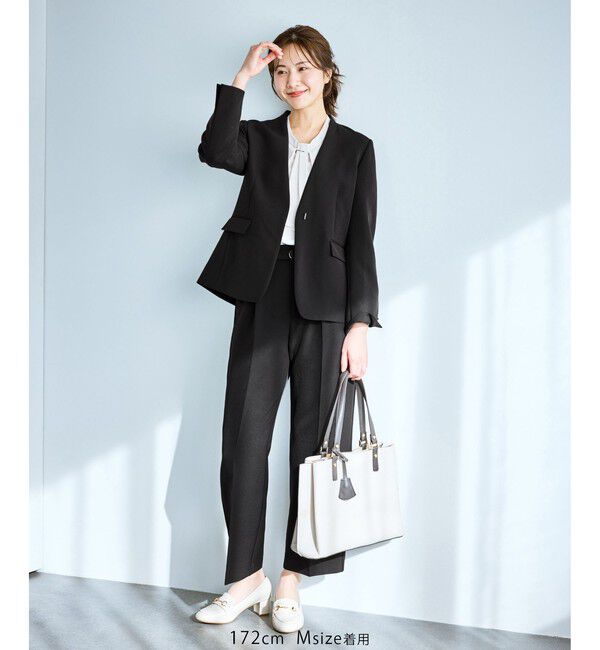 Rope&rsquo;Picnic「【WEB限定カラー】360&deg;ウルトラストレッチ ワイドパンツ/花粉ガード・セットアップ対応」|チノ|