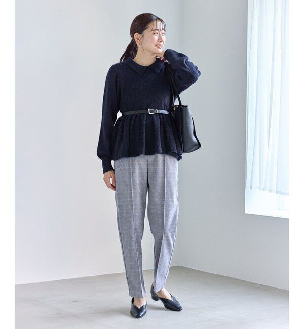 Rope&rsquo;Picnic「アンゴラ混ペプラムニット」|ニット・セーター|