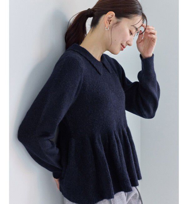 Rope&rsquo;Picnic「アンゴラ混ペプラムニット」|ニット・セーター|