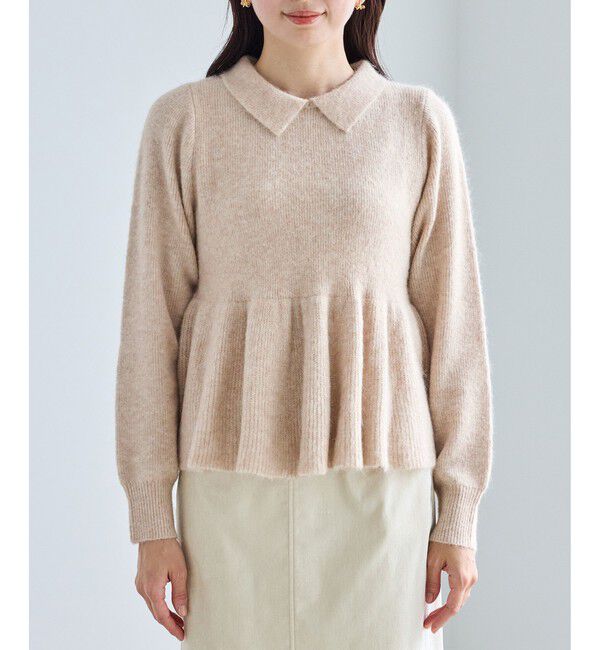 Rope&rsquo;Picnic「アンゴラ混ペプラムニット」|ニット・セーター|