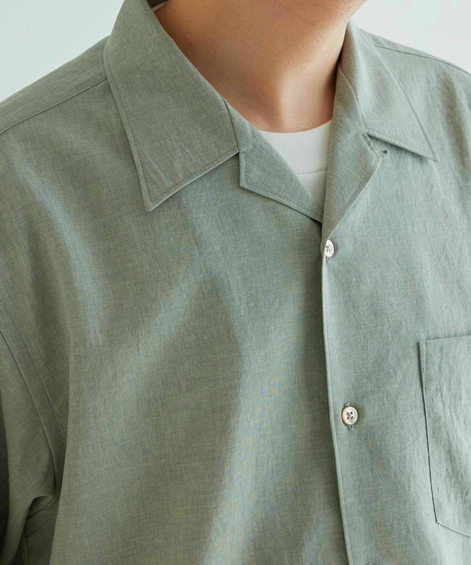 ADAM ET ROPE'「オーバーサイズ オープンカラーシャツ/開襟/イージーケア/吸水速乾」|シャツ・ブラウス|