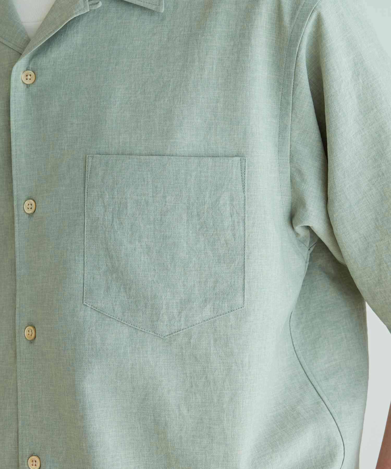 ADAM ET ROPE'「オーバーサイズ オープンカラーシャツ/開襟/イージーケア/吸水速乾」|シャツ・ブラウス|