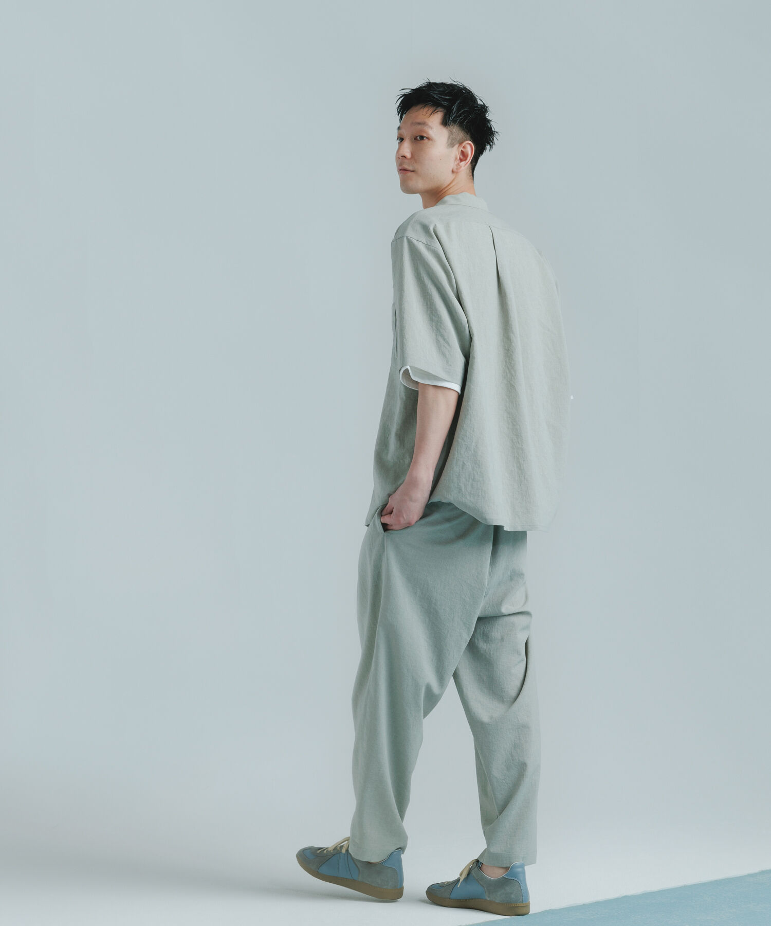 ADAM ET ROPE'「オーバーサイズ オープンカラーシャツ/開襟/イージーケア/吸水速乾」|シャツ・ブラウス|