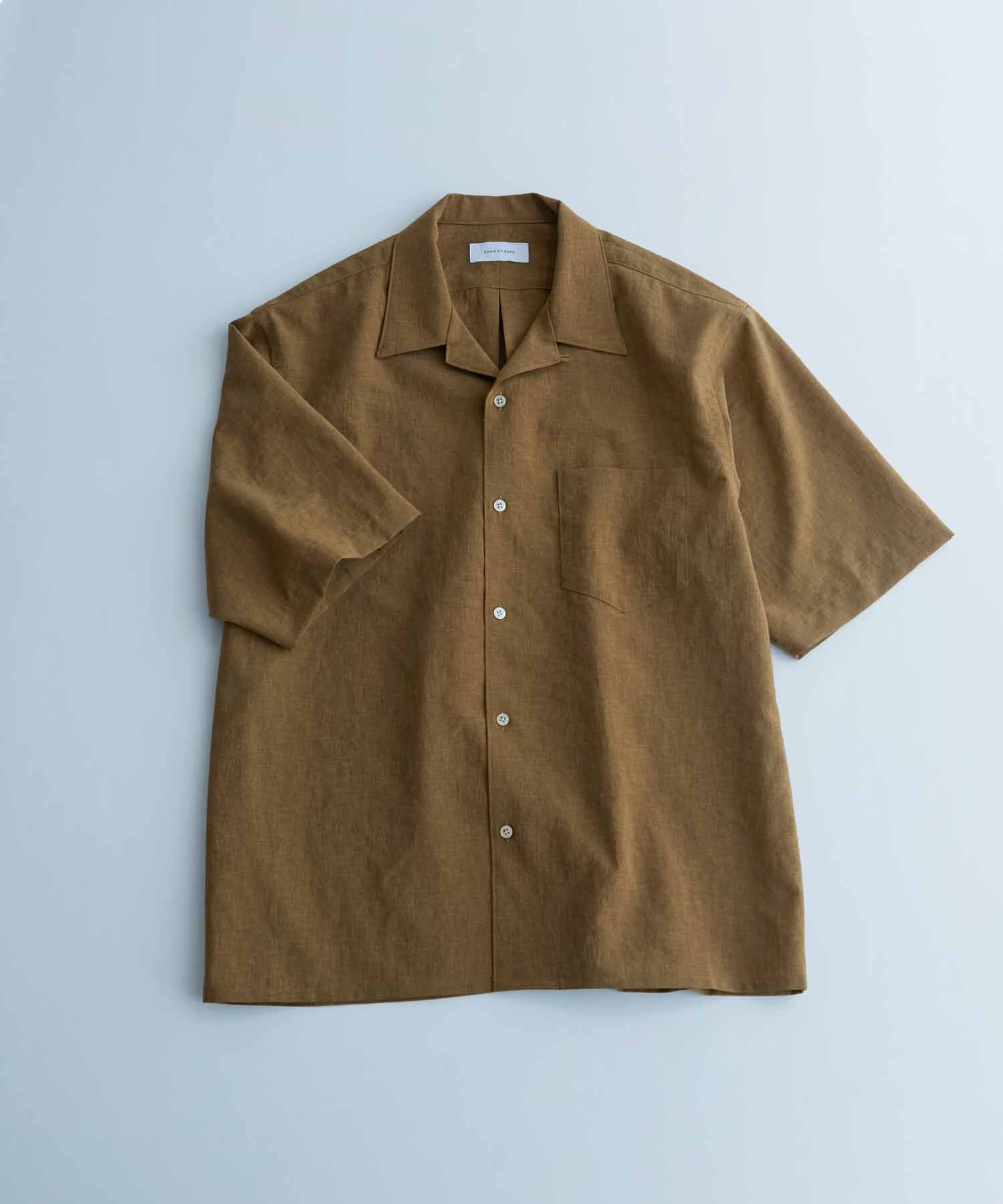 ADAM ET ROPE'「オーバーサイズ オープンカラーシャツ/開襟/イージーケア/吸水速乾」|シャツ・ブラウス|