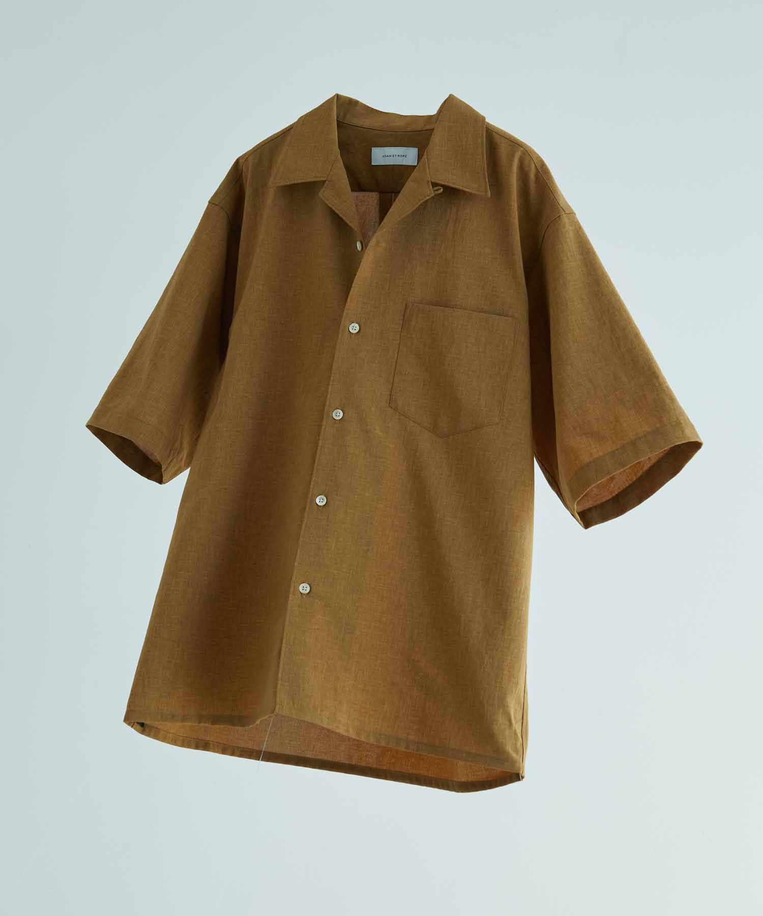 ADAM ET ROPE'「オーバーサイズ オープンカラーシャツ/開襟/イージーケア/吸水速乾」|シャツ・ブラウス|