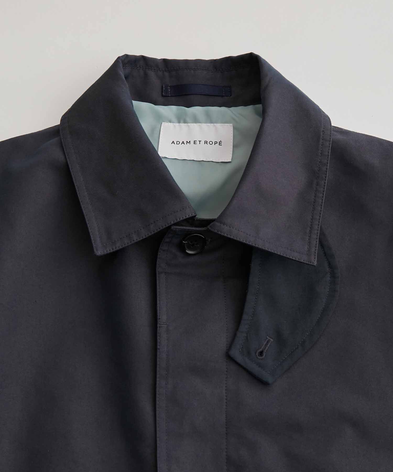 ADAM ET ROPE'「【WEB限定】玉虫色 ボリュームスリーブ バルマカーン ロング ステンカラーコート / ユニセックス」|ステンカラーコート|