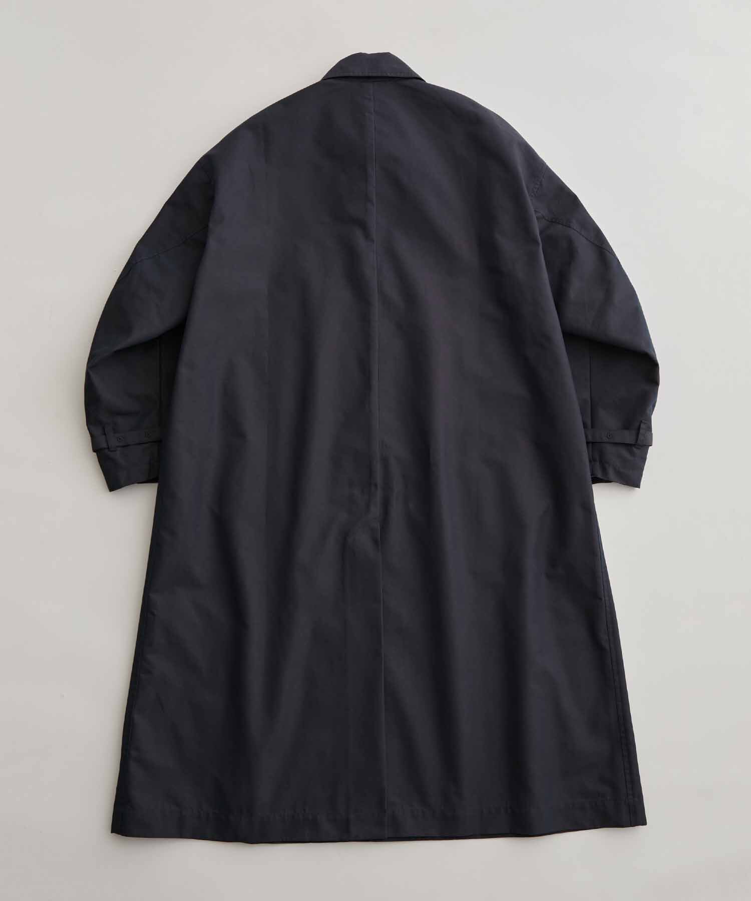 ADAM ET ROPE'「【WEB限定】玉虫色 ボリュームスリーブ バルマカーン ロング ステンカラーコート / ユニセックス」|ステンカラーコート|