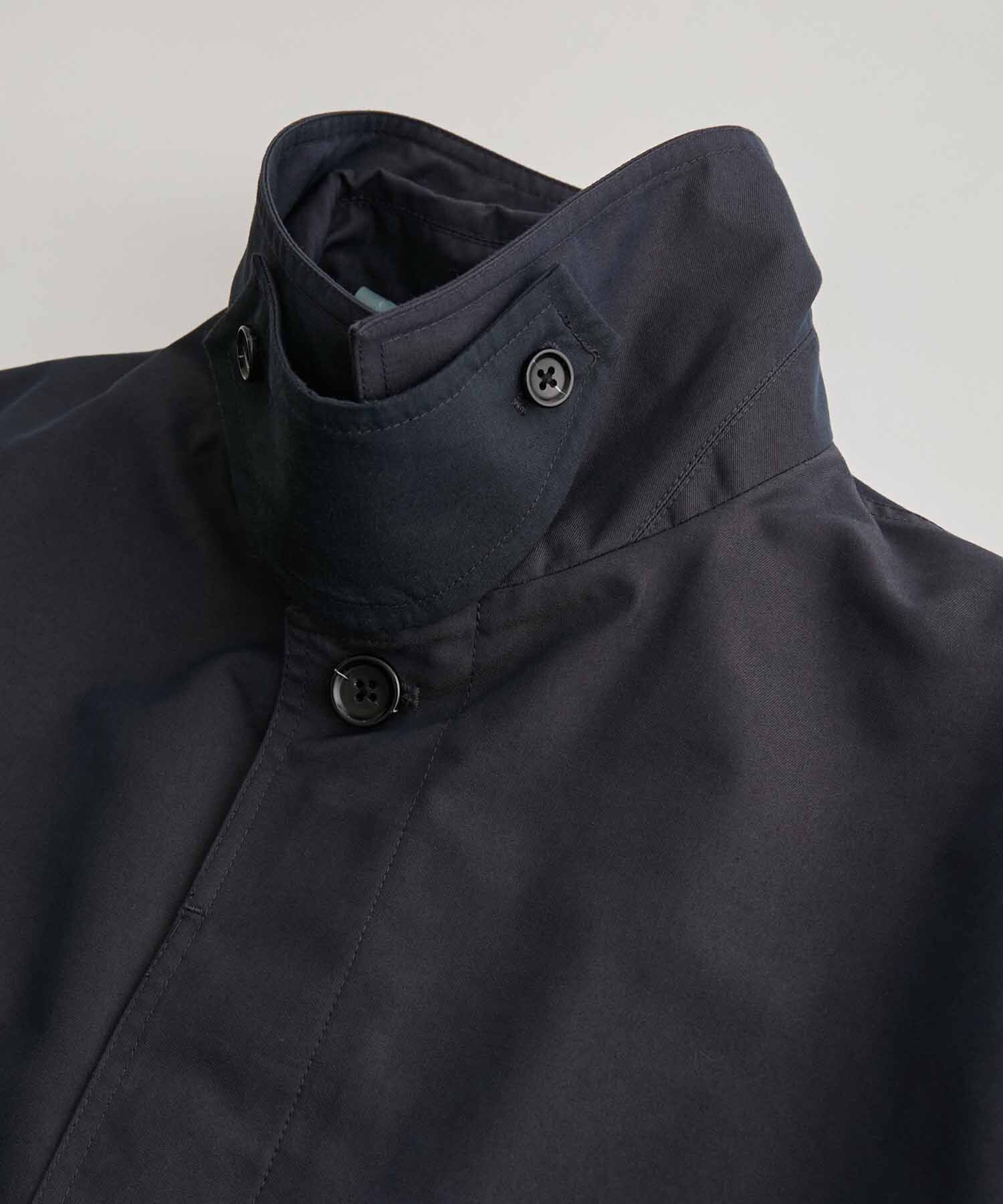 ADAM ET ROPE'「【WEB限定】玉虫色 ボリュームスリーブ バルマカーン ロング ステンカラーコート / ユニセックス」|ステンカラーコート|