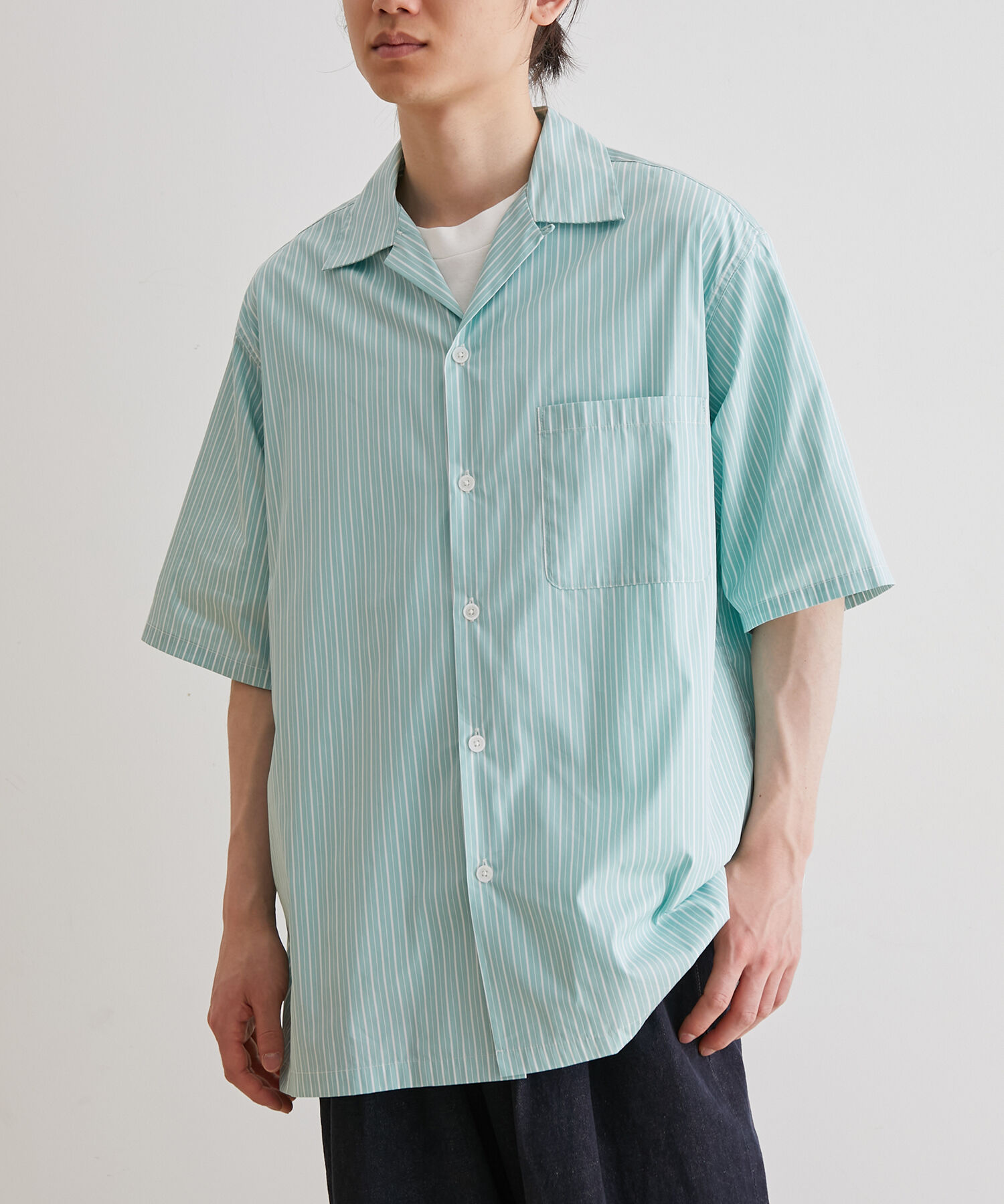 ADAM ET ROPE'「アソート プリント オーバーサイズ オープンカラー シャツ / セットアップ対応」|シャツ・ブラウス|