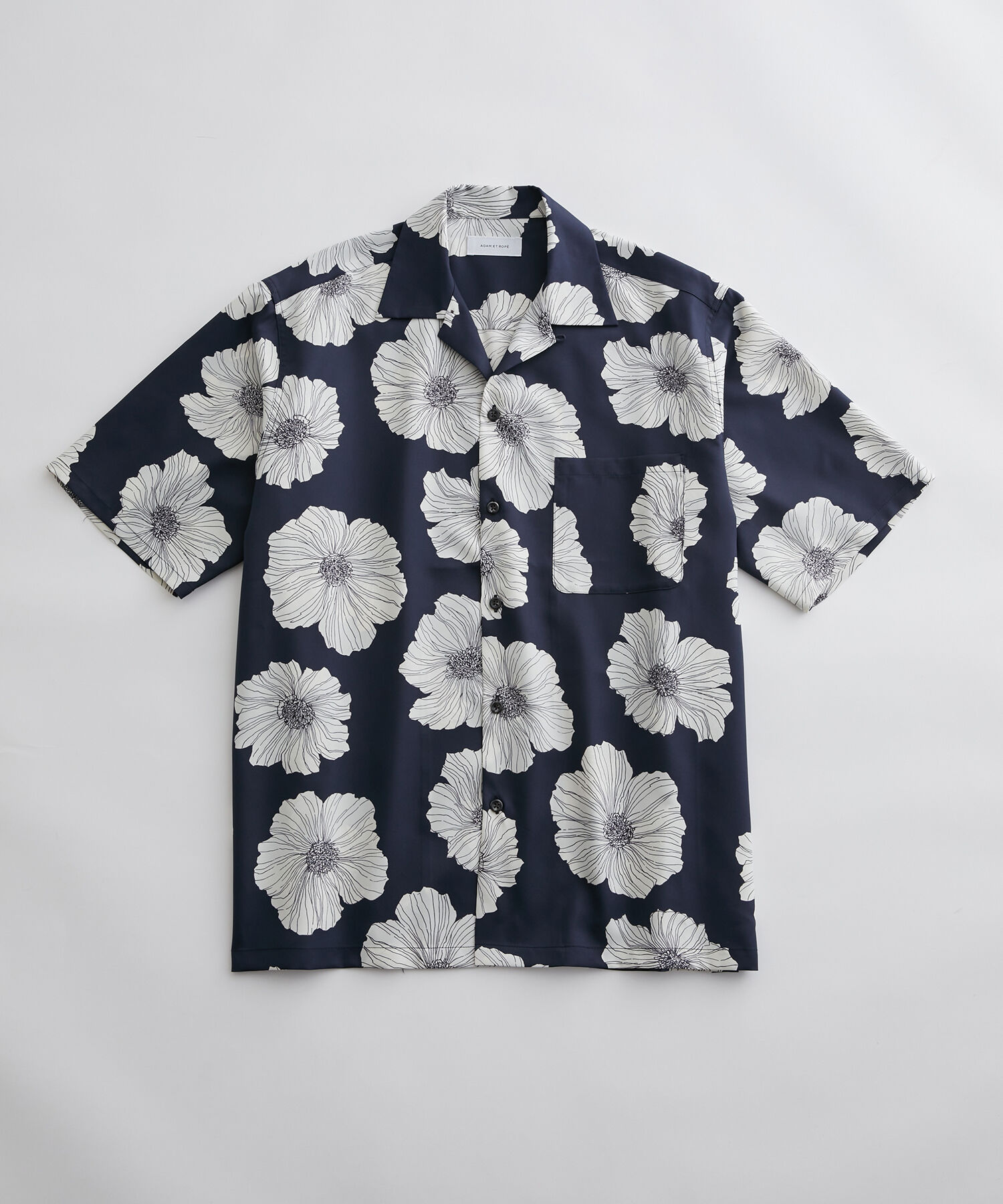 ADAM ET ROPE'「アソート プリント オーバーサイズ オープンカラー シャツ / セットアップ対応」|シャツ・ブラウス|