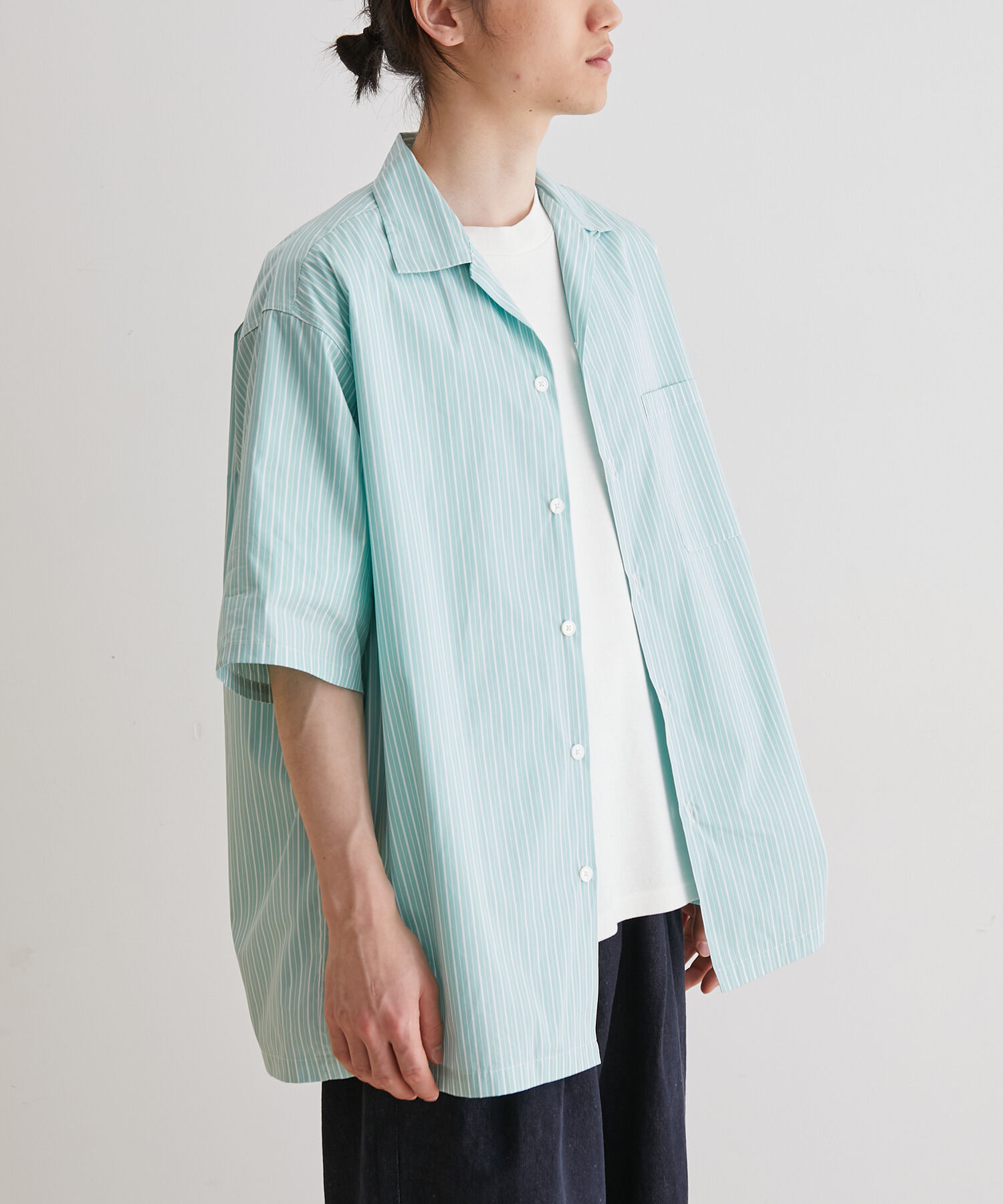 ADAM ET ROPE'「アソート プリント オーバーサイズ オープンカラー シャツ / セットアップ対応」|シャツ・ブラウス|