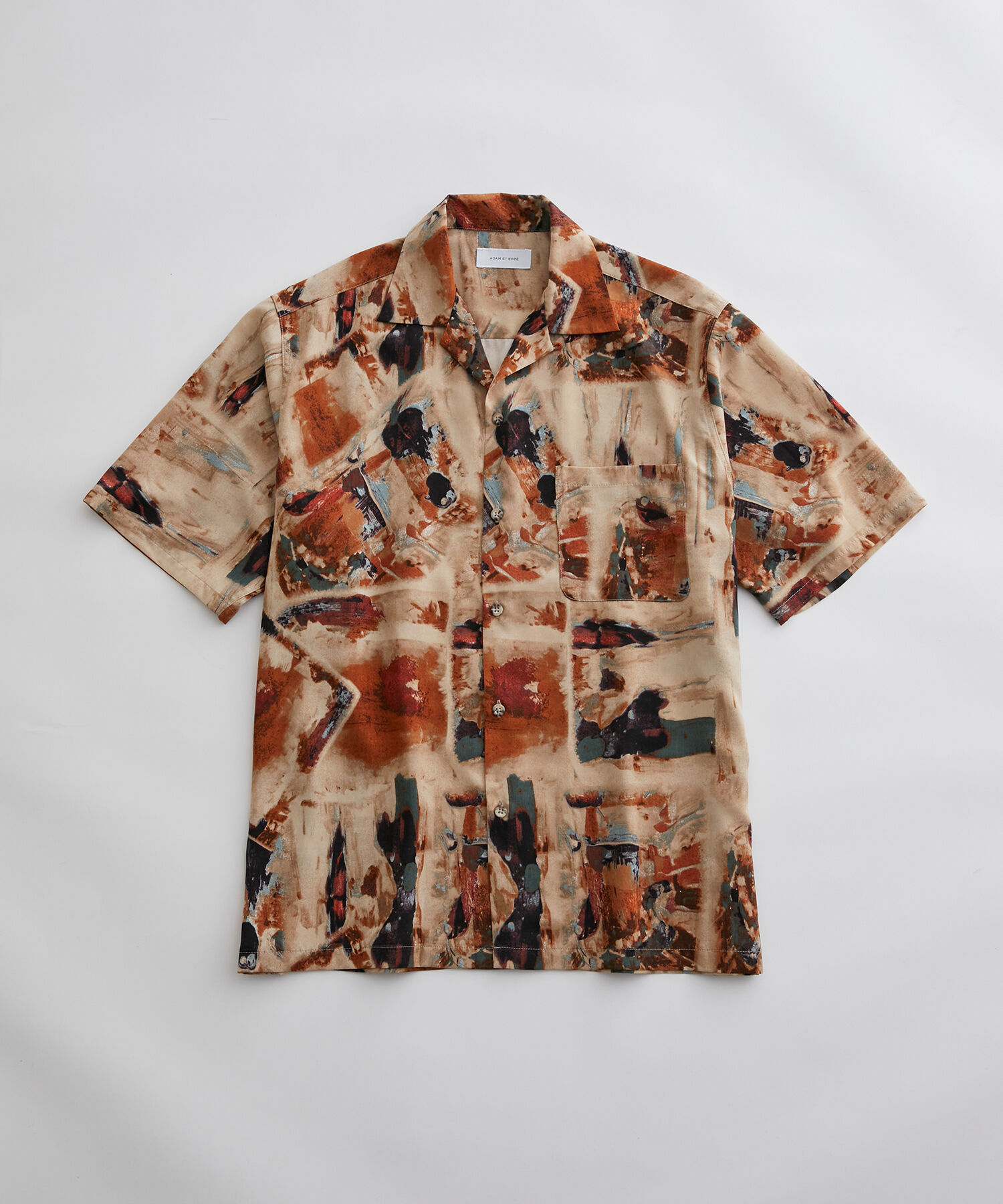 ADAM ET ROPE'「アソート プリント オーバーサイズ オープンカラー シャツ / セットアップ対応」|シャツ・ブラウス|