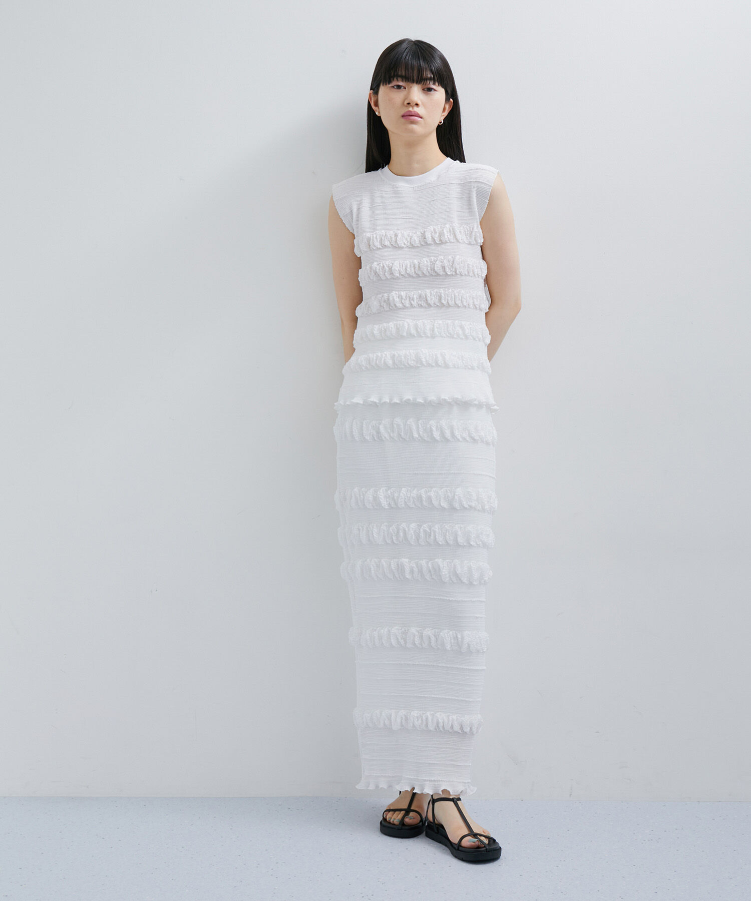 ADAM ET ROPE'「【セットアップ対応】マドレーヌプリーツトップス」|Tシャツ・カットソー|