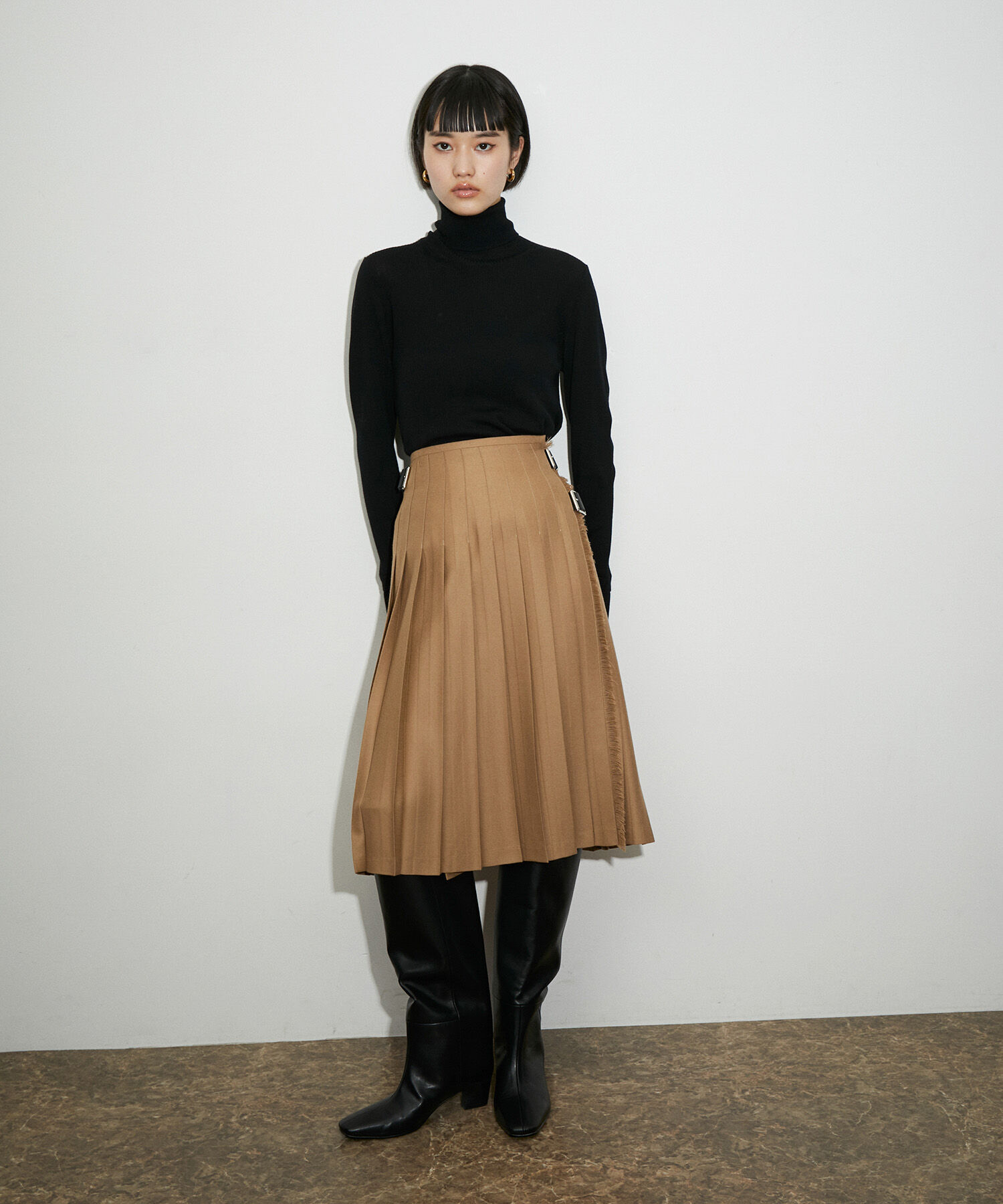 ADAM ET ROPE'「ナロースクエアトゥロングブーツ」|その他|