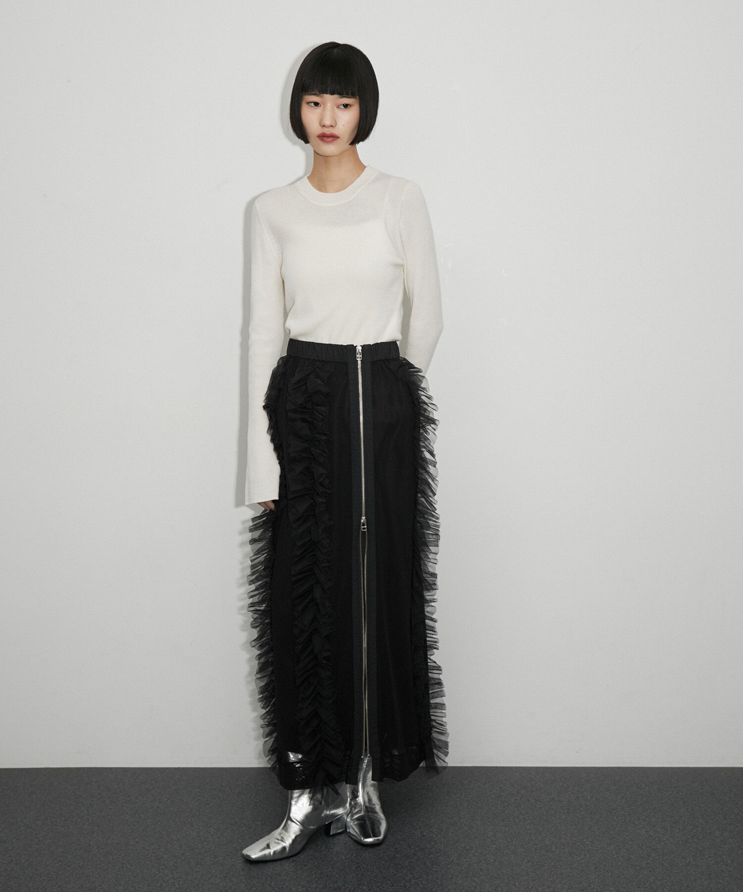 ADAM ET ROPE'「ナロースクエアトゥロングブーツ」|その他|