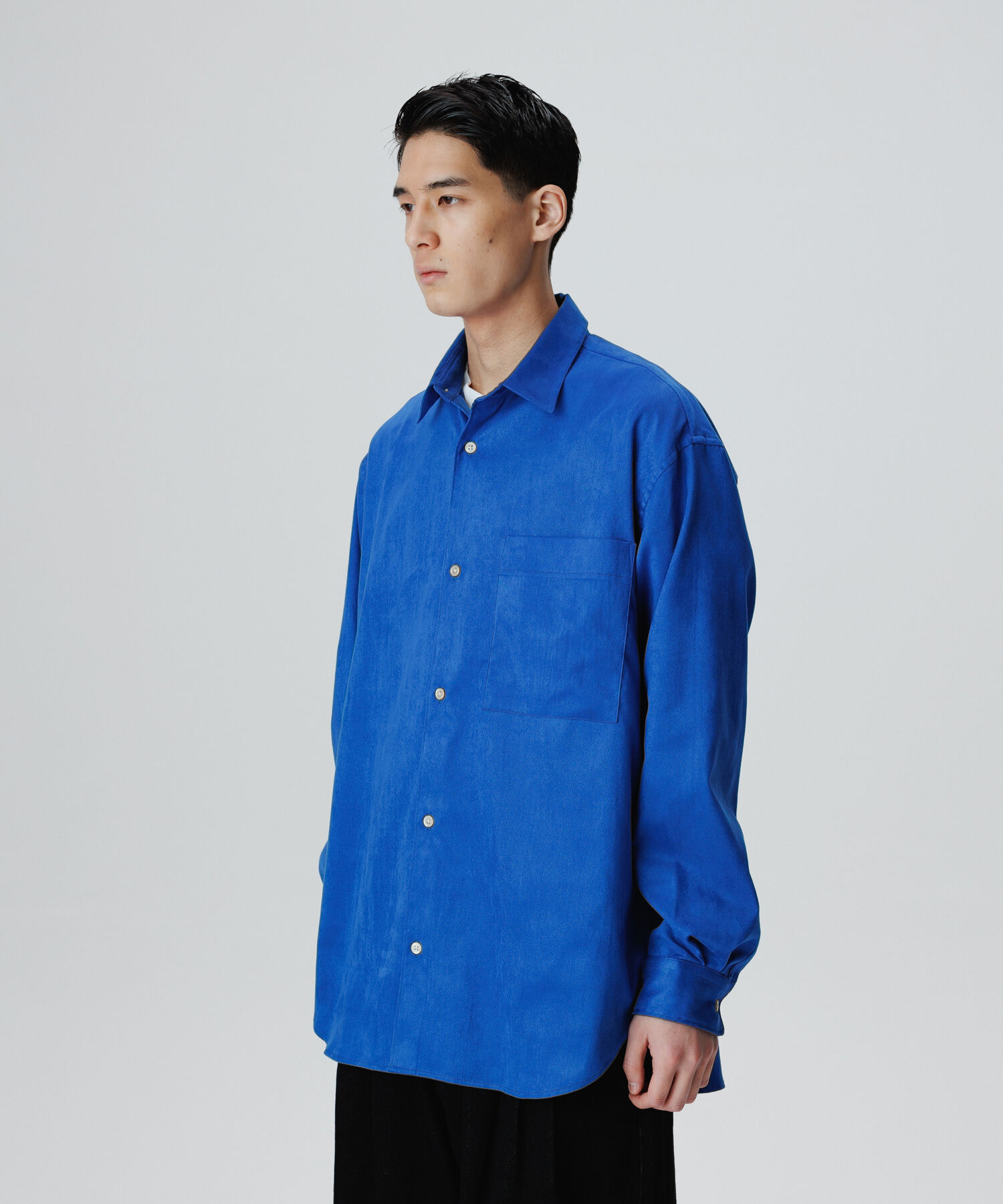 ADAM ET ROPE'「【小松マテーレ】コマスエード ビッグシルエットシャツ / イージーケア / 3シーズン着用可能 / ユニセック」|シャツ・ブラウス|