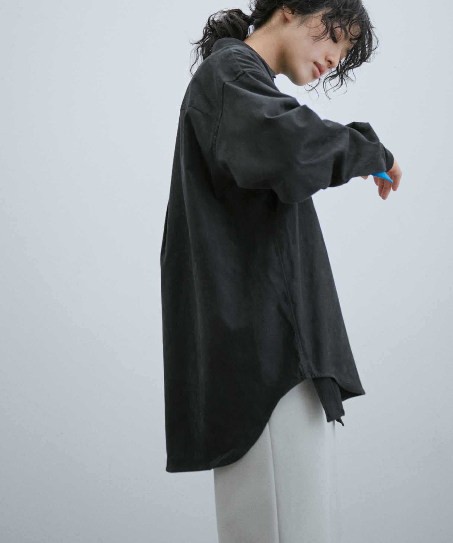 ADAM ET ROPE'「【小松マテーレ】コマスエード ビッグシルエットシャツ / イージーケア / 3シーズン着用可能 / ユニセック」|シャツ・ブラウス|