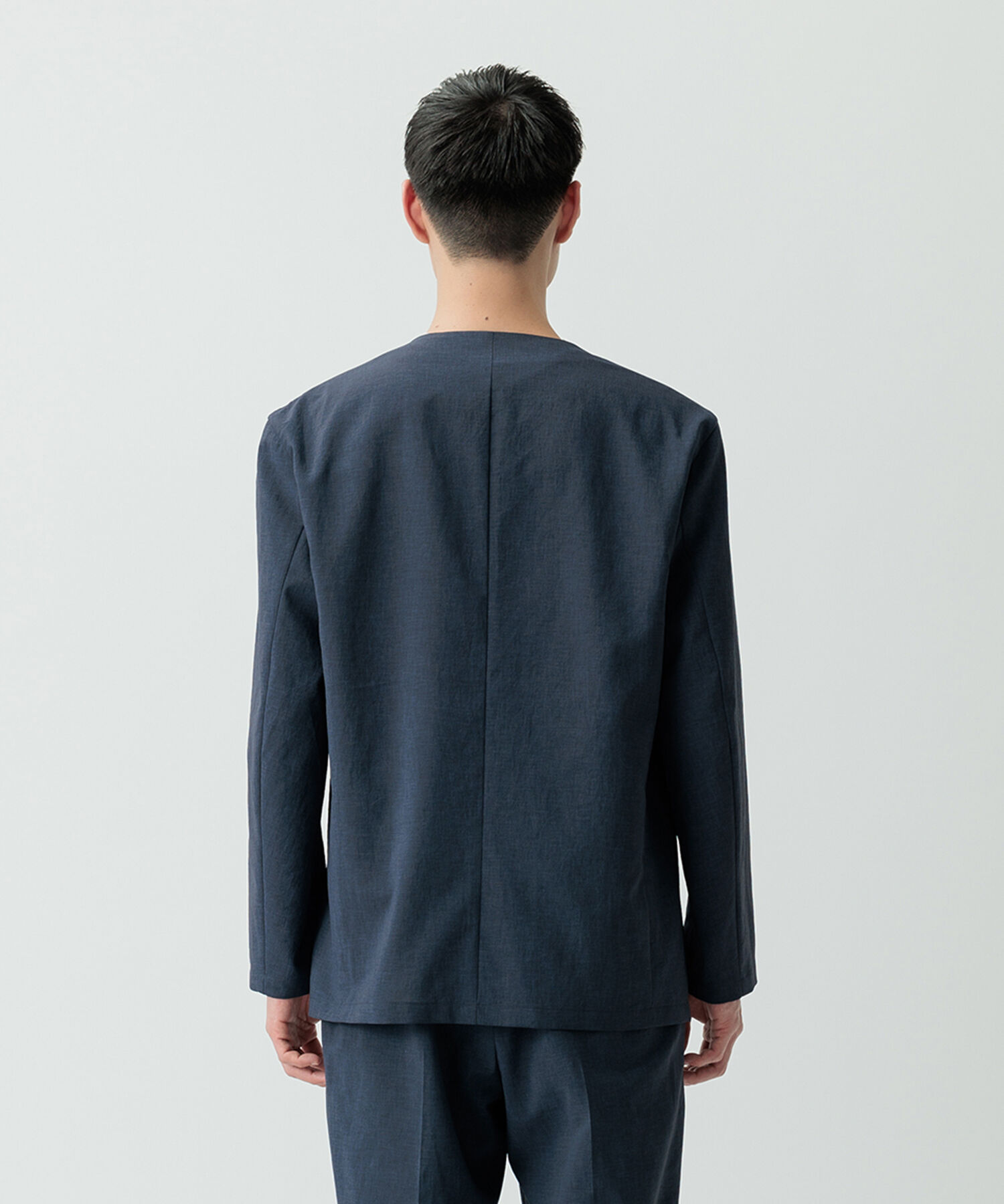 ADAM ET ROPE'「2点セット【RIRANCHA / リランチェ】セットアップ / ノーカラージャケット＆イージーパンツ / イージーケア」|スーツ|