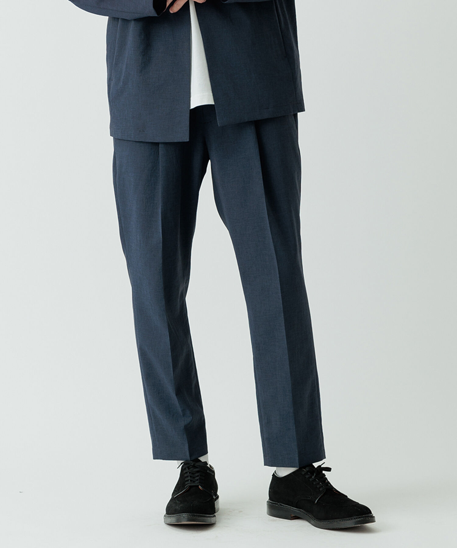 ADAM ET ROPE'「2点セット【RIRANCHA / リランチェ】セットアップ / ノーカラージャケット＆イージーパンツ / イージーケア」|スーツ|