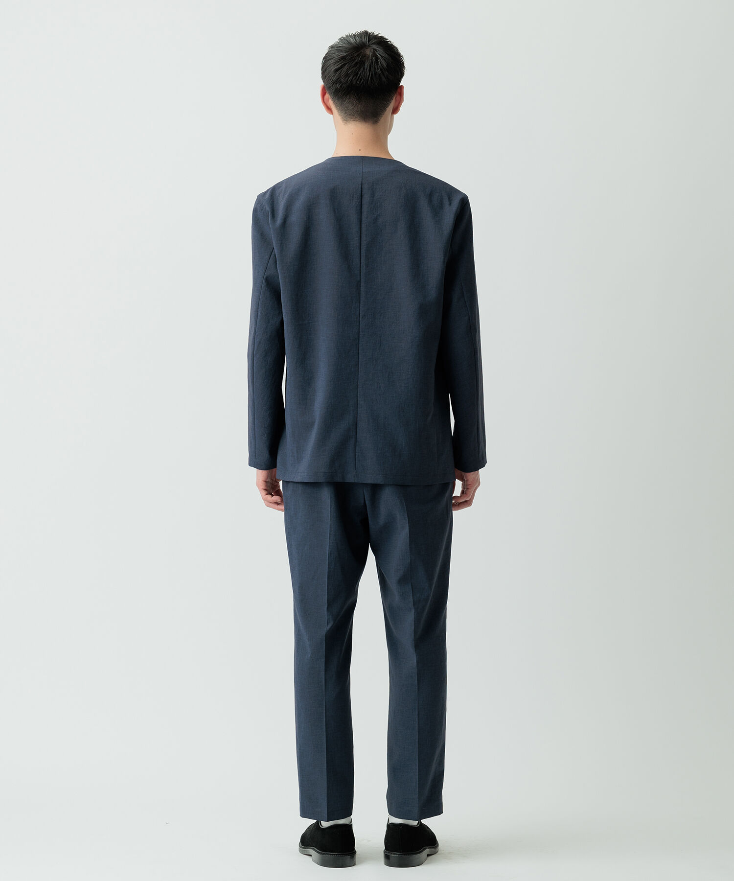 ADAM ET ROPE'「2点セット【RIRANCHA / リランチェ】セットアップ / ノーカラージャケット＆イージーパンツ / イージーケア」|スーツ|