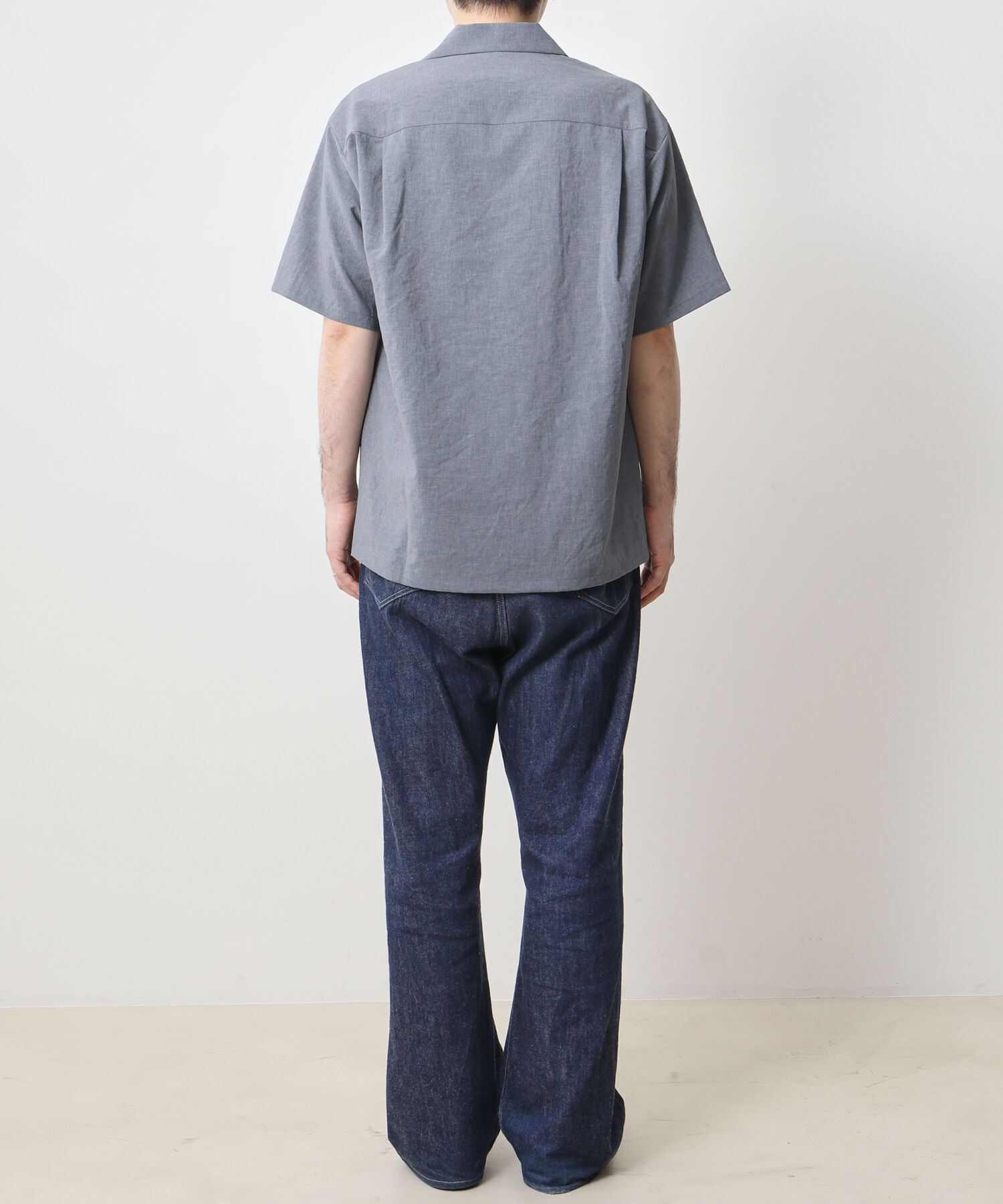 ADAM ET ROPE'「《接触冷感・吸水速乾・イージーケア》 ショートスリーブ オープンカラーシャツ / ユニセックス」|シャツ・ブラウス|