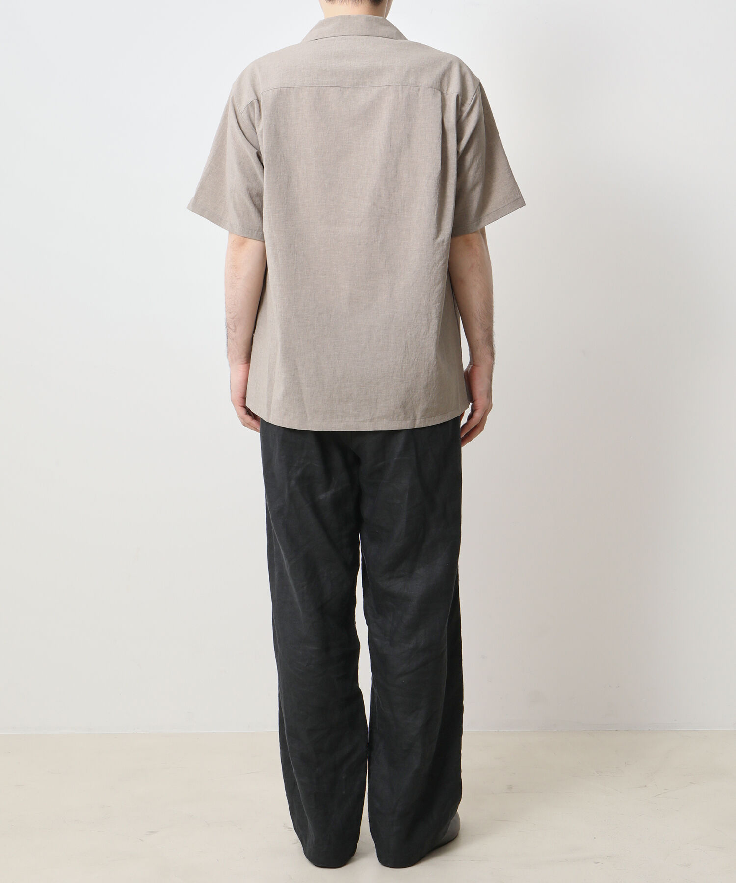 ADAM ET ROPE'「《接触冷感・吸水速乾・イージーケア》 ショートスリーブ オープンカラーシャツ / ユニセックス」|シャツ・ブラウス|