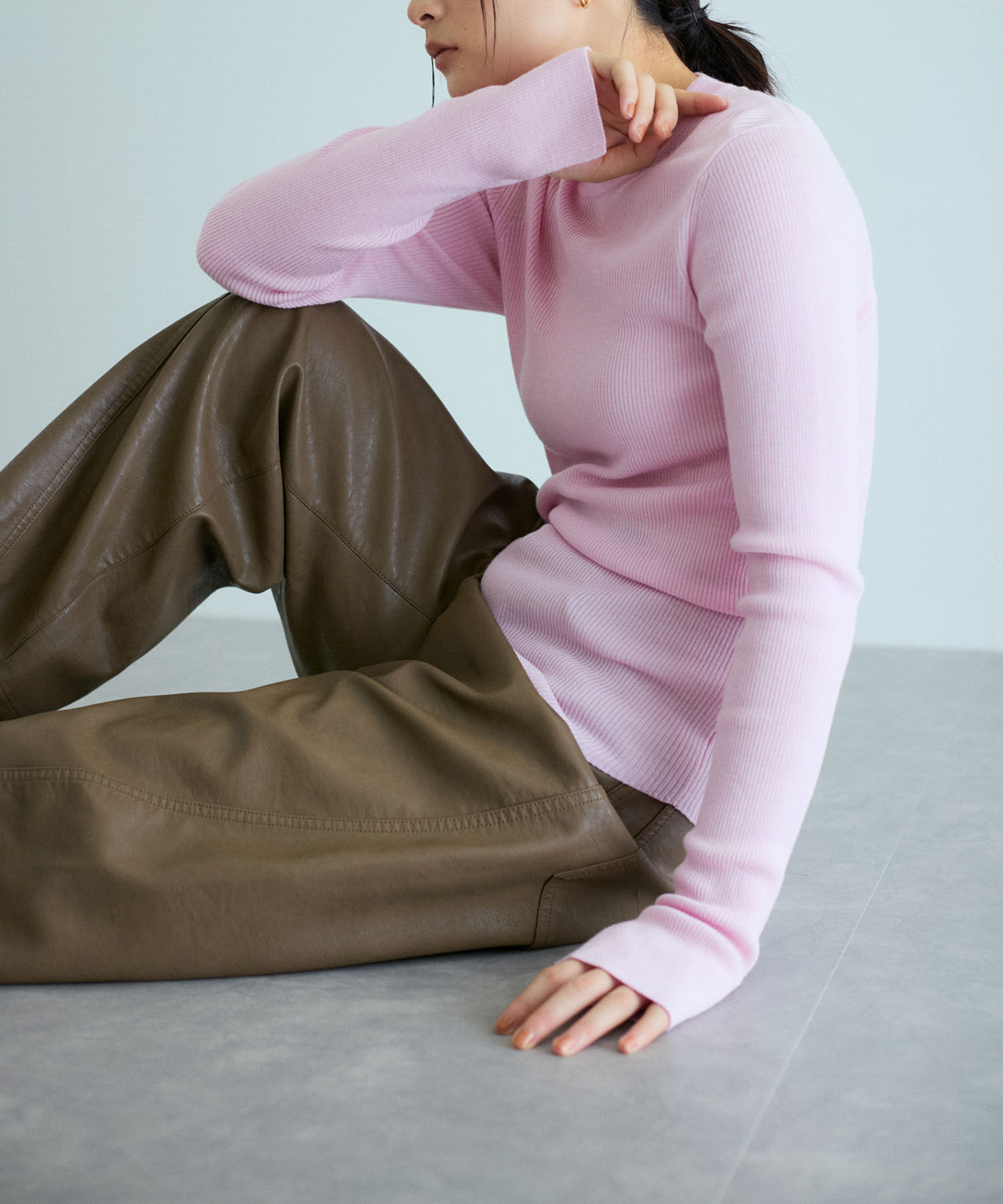 ADAM ET ROPE'「アンチピリングクルーネックプルオーバー」|ニット・セーター|