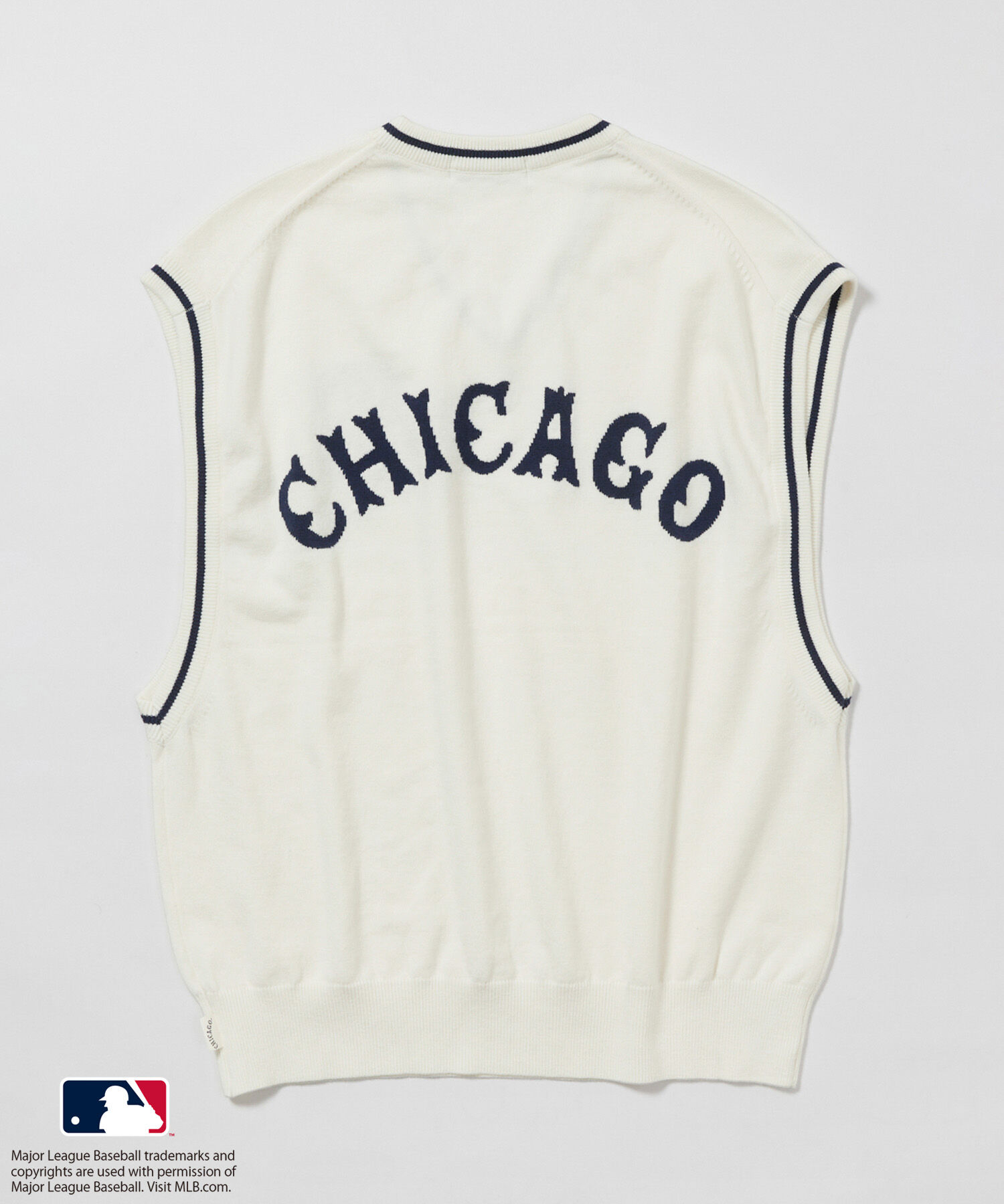 ADAM ET ROPE'「【MLB COLLECTION BY JUN】クラシックロゴニットベスト」|ベスト・ジレ|