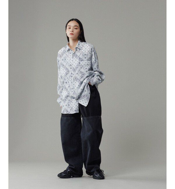 ADAM ET ROPE'「アソートプリント レギュラーカラーシャツ」|シャツ・ブラウス|