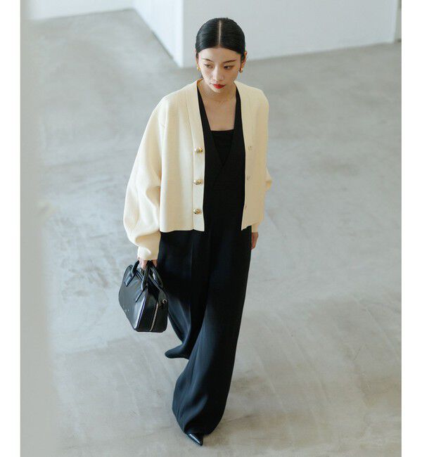 ADAM ET ROPE'「【WEB限定】Vネックロンパース」|オールインワン|