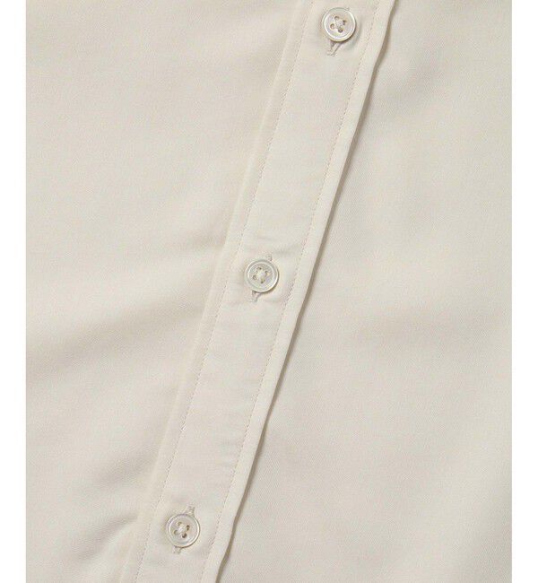 ADAM ET ROPE'「リラックス ドレープ レーヨン バンドカラーシャツ  / ロングシーズン着用可能」|シャツ・ブラウス|