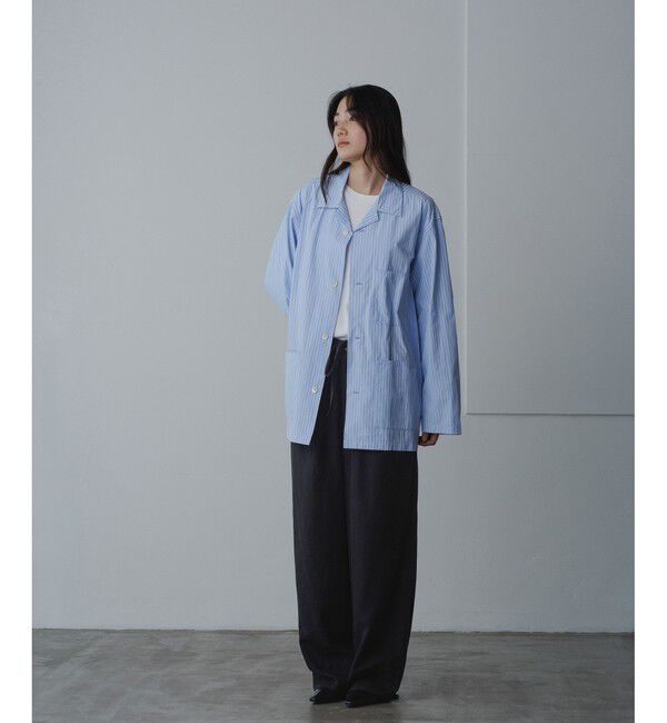 ADAM ET ROPE'「【WEB限定】ルーズシルエット スリーピング シャツ ジャケット / カバーオール / ロングシーズン着用可能」|シャツ・ブラウス|