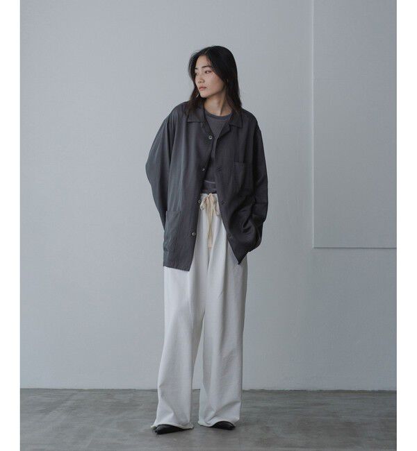 ADAM ET ROPE'「【WEB限定】ルーズシルエット スリーピング シャツ ジャケット / カバーオール / ロングシーズン着用可能」|シャツ・ブラウス|